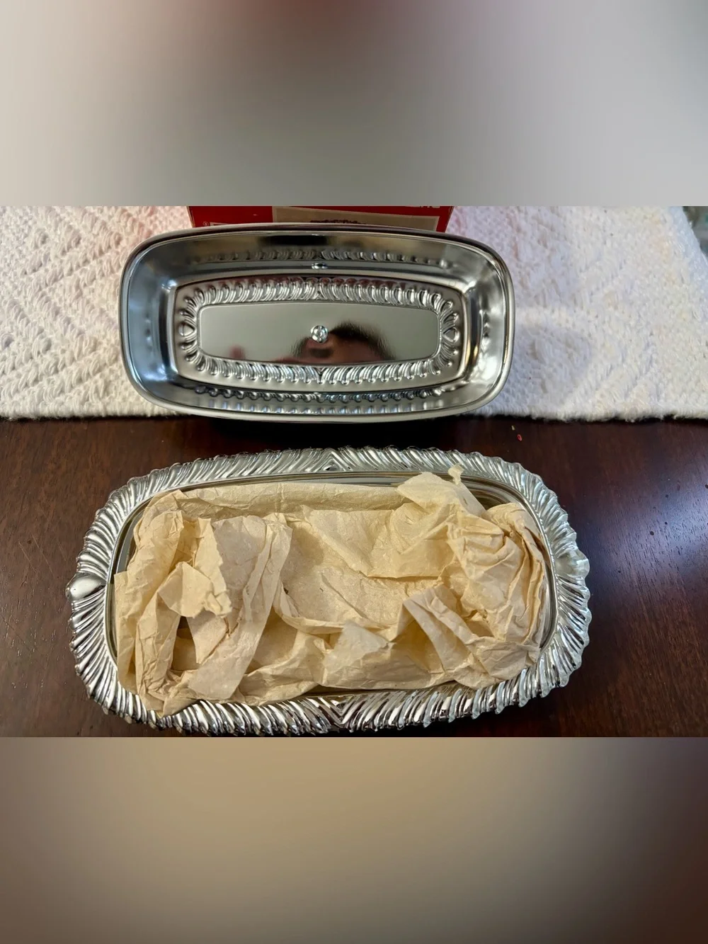 Vintage 1974 Irvinware Butter Dish with glass liner